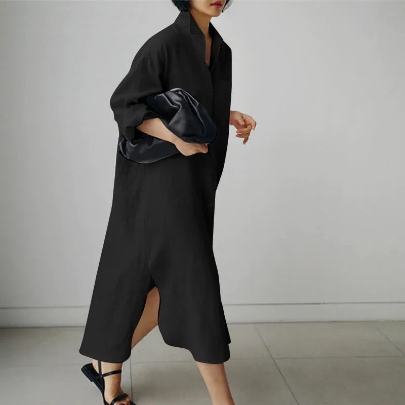 Dames overhemdjurk met knoopsluiting - veelzijdige dagelijkse outfit voor elke gelegenheid