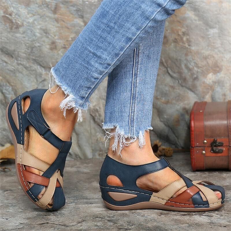 Dames wedge sandalen - orthopedische casual schoenen met stijlvol ondersteunend ontwerp voor dagelijks gebruik