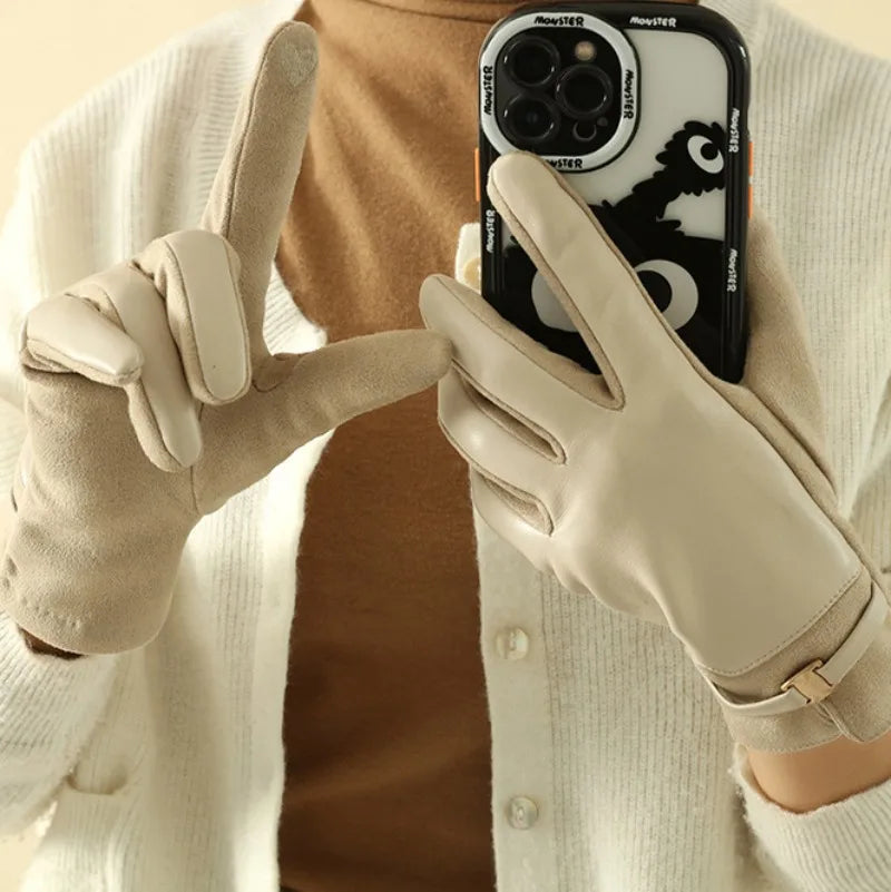 Leren handschoenen - elegante en functionele dames winterhandschoen