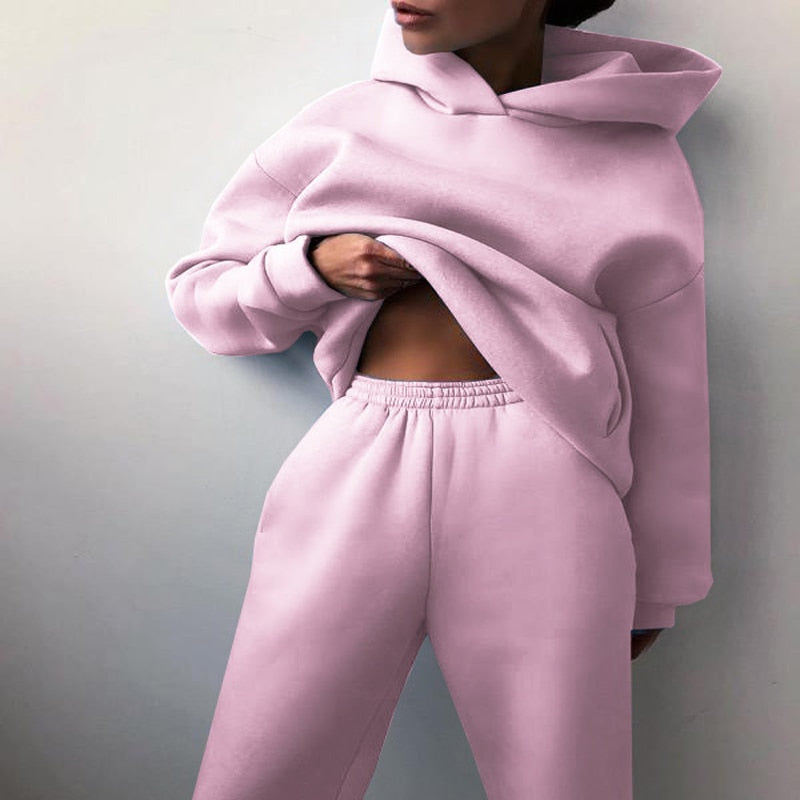 2-delige oversized jogging set - dames loungewear