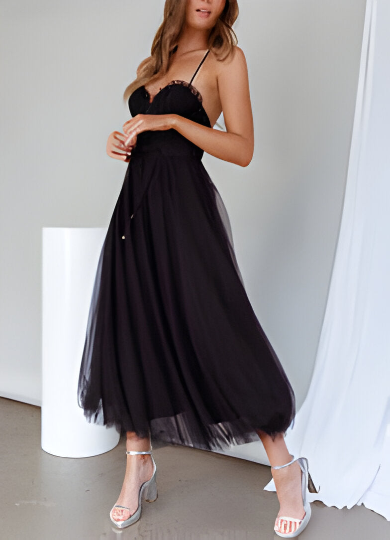 Dames cocktailjurk met elegante tule gelaagd ontwerp - stijlvolle avondmode