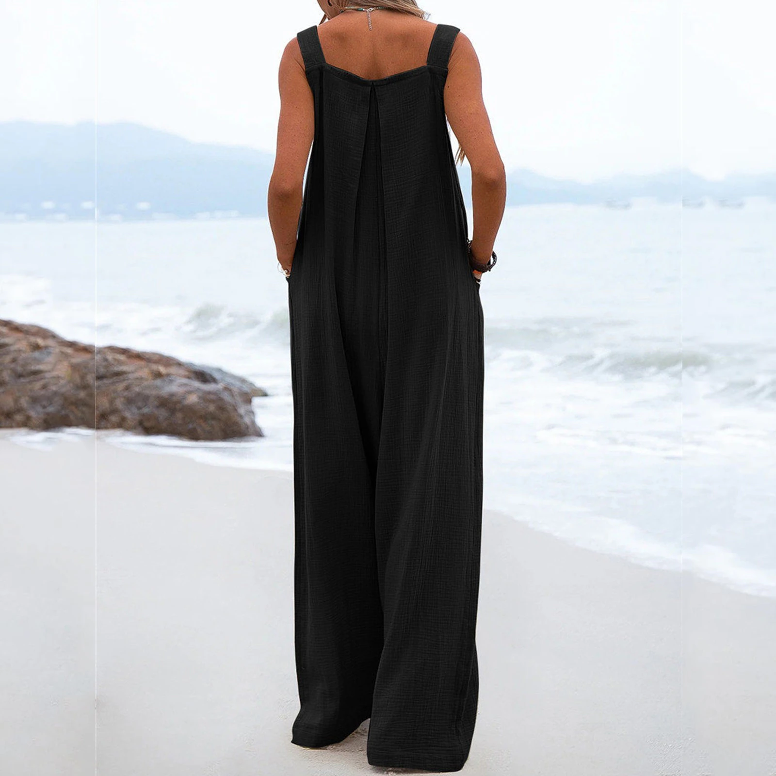 Jumpsuit - trendy casual damesoverall met zakken