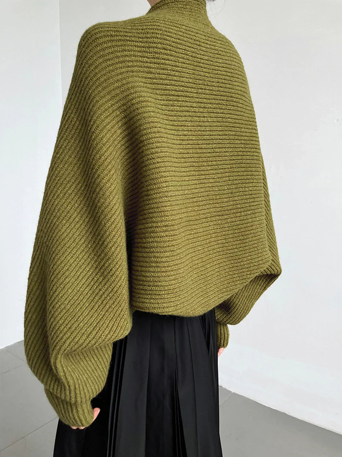 Open shrug pullover - gezellige damestrui