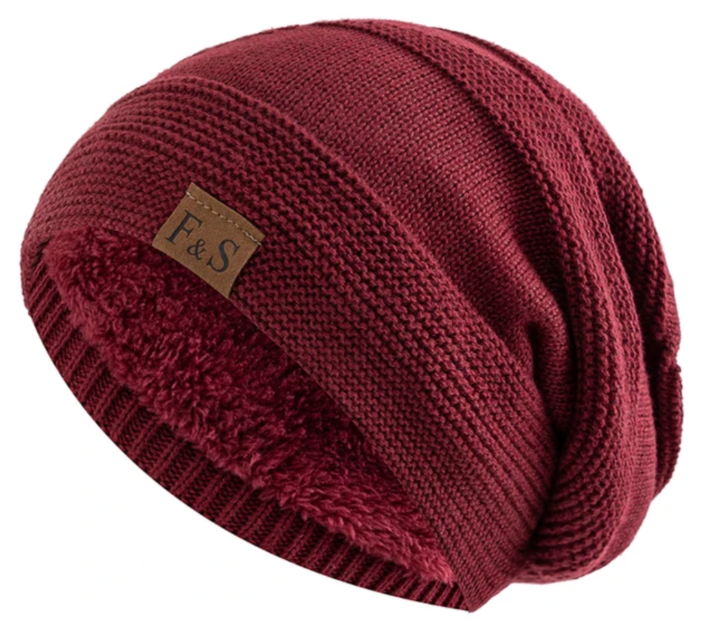 Gebreide beanie muts - gezellige dames slouchy wintermuts met zachte voering