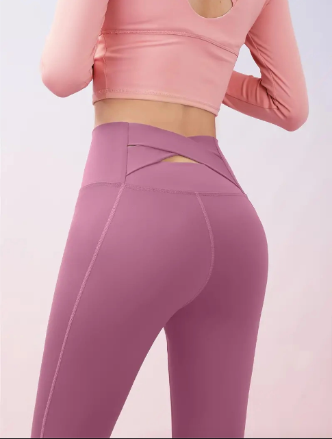 Hoge taille roze legging - Bakkermode.nl