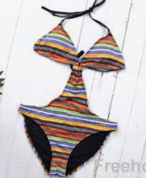 Sexy uitgesneden monokini met lage rug - Bakkermode.nl