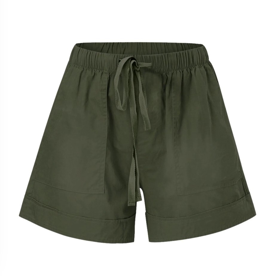Comfortabele zomershorts met trekkoord - Bakkermode.nl