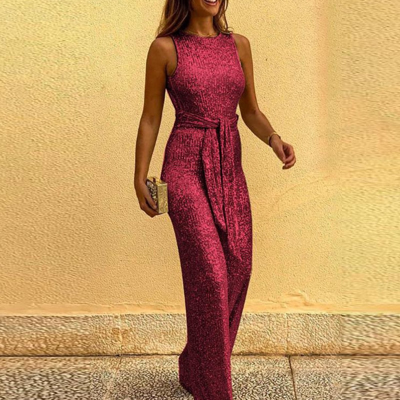 Glitter jumpsuit - elegante avondmode voor dames
