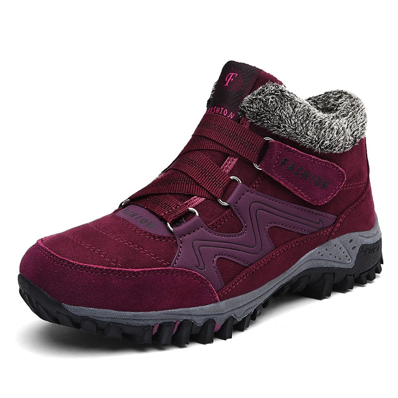 Dames winter enkellaarzen - warme en gezellige outdoor schoenen