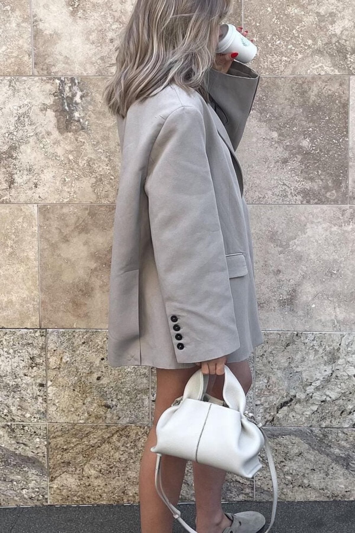 Minimalistische leren handtas dames - veelzijdige dagelijkse handtas - Bakkermode.nl