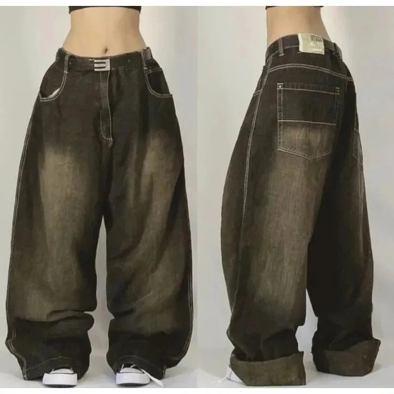 Cargo jeans - trendy baggy denimbroeken voor dames