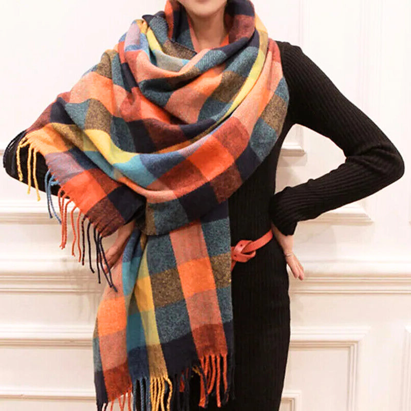 soft knit sjaal - luxe warme wrap voor dames