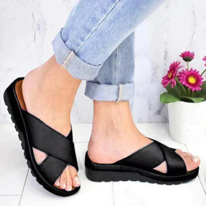 Dames flip flops - gezellige instappers met geheugenschuim voor casual zomeroutfits - stijlvolle lichte schoenen