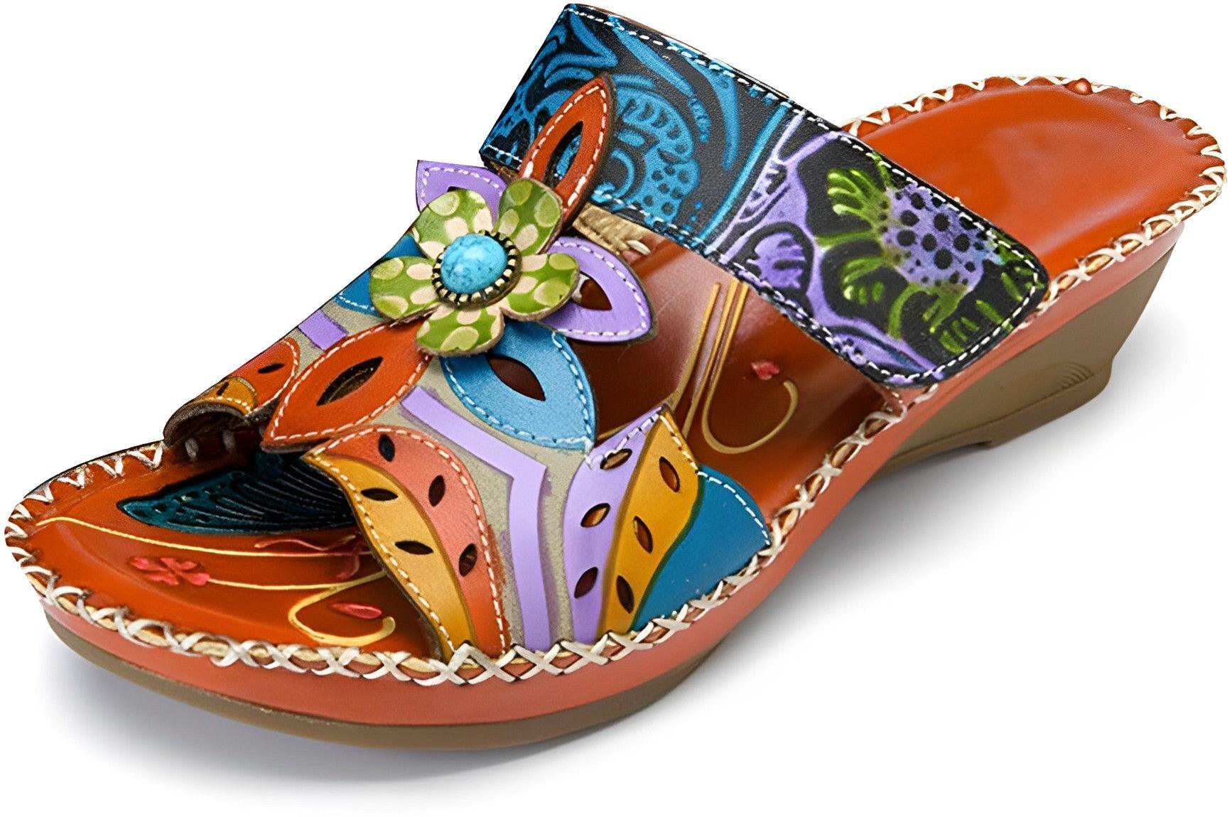Dames orthopedische teenslippers - boho design met traagschuimzool voor casual uitjes