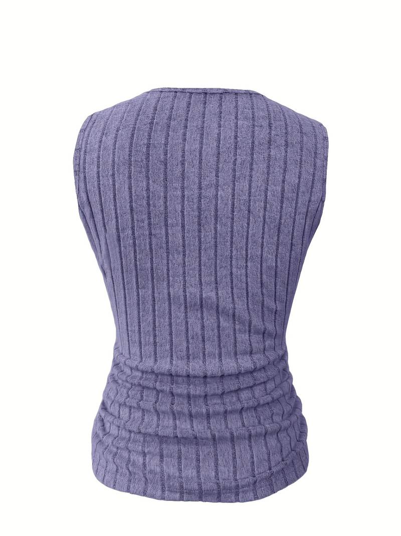 Dames ribbel mouwloos topje - veelzijdige zomerlooks voor casual outfits