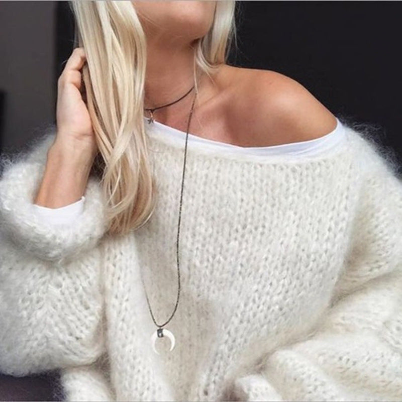 Dames trui zachte oversized chunky knit jumper - comfy knitwear voor casual dagelijks gebruik