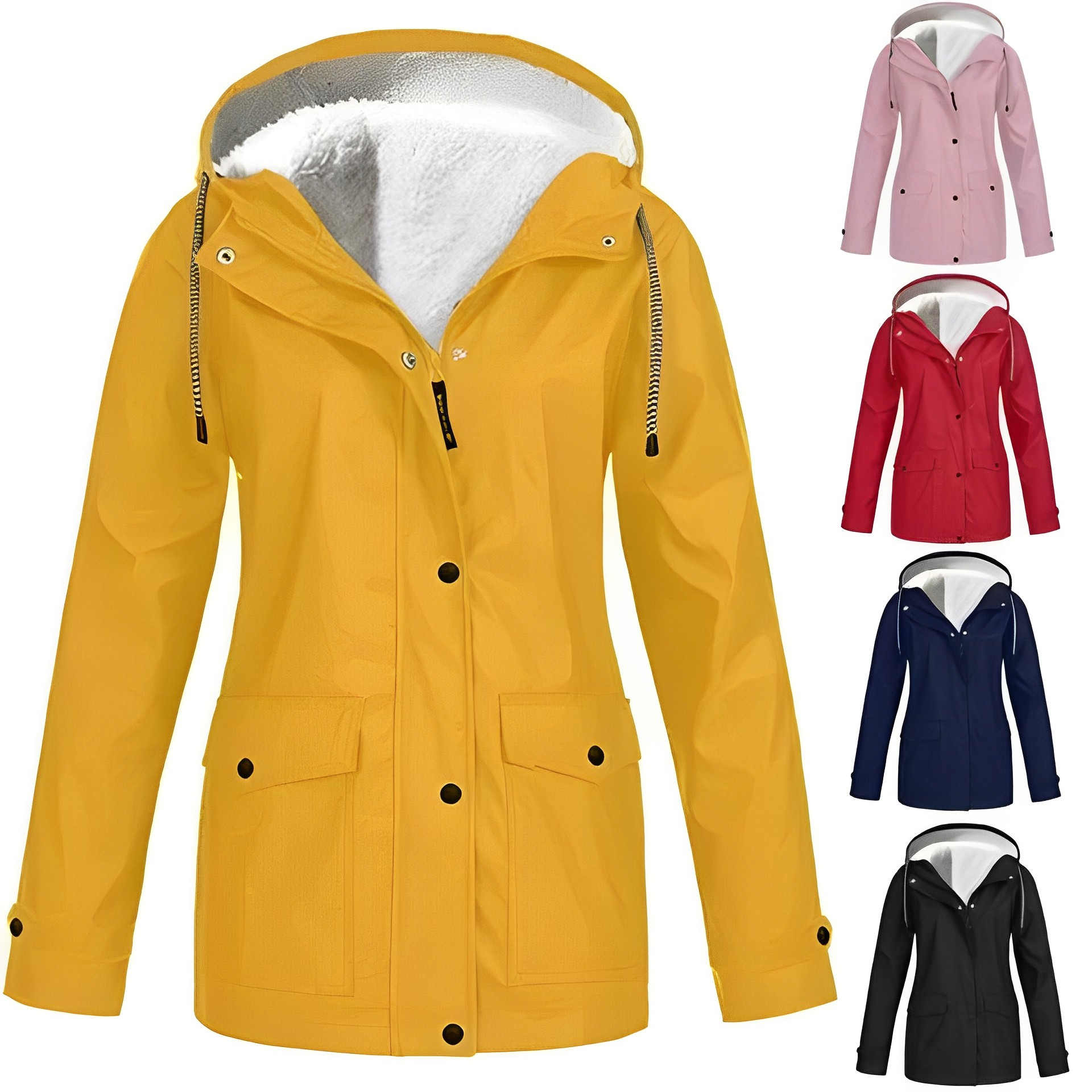 Waterdichte fleece-gevoerde jas - functionele damesouterwear