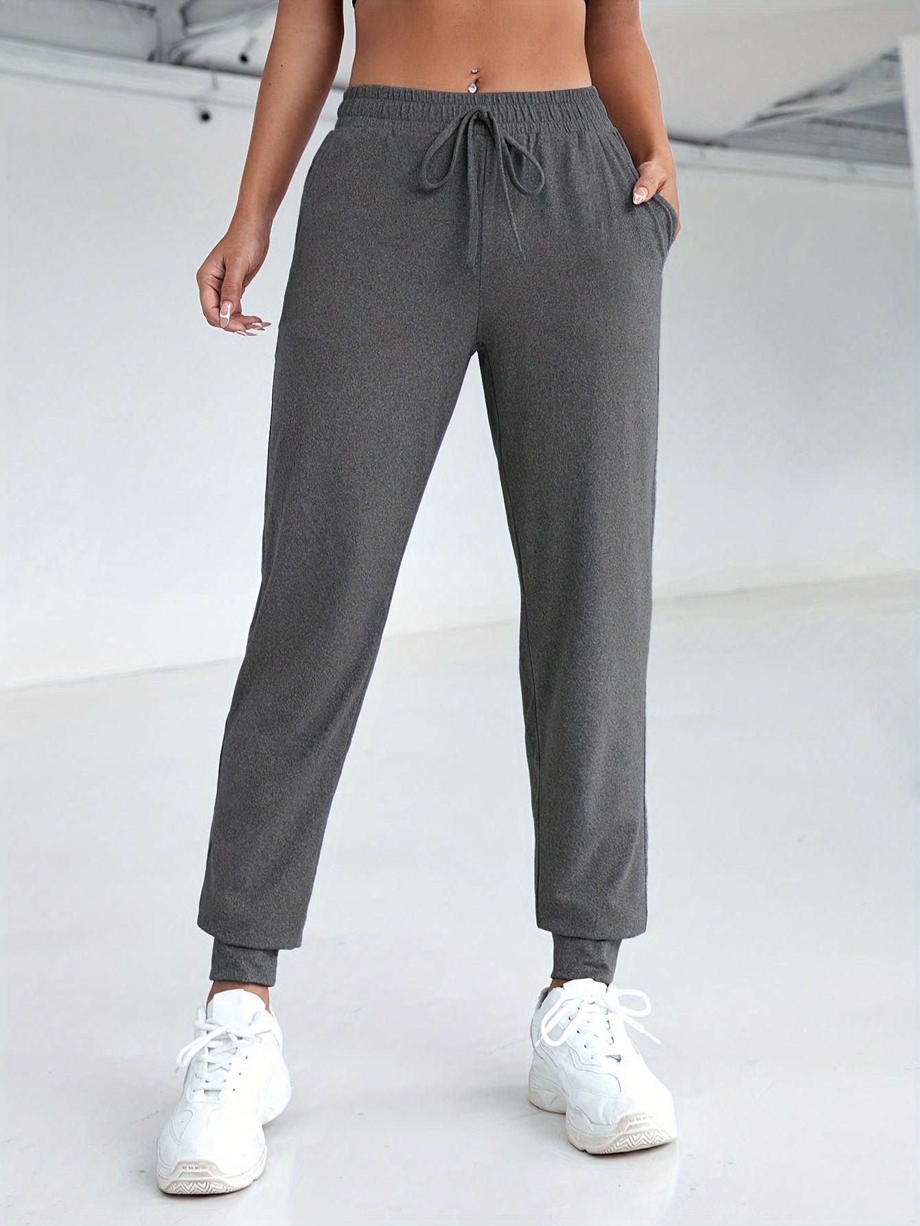 Dames joggingbroek zachte sportkleding met verstelbaar trekkoord - casual broeken voor elke dag