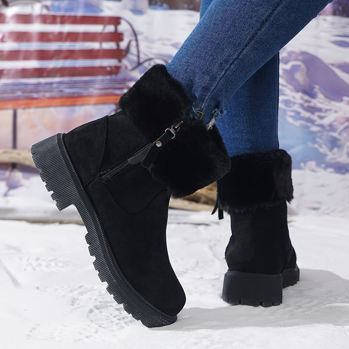 Dames enkellaarsjes - warme en gezellige winterfootwear