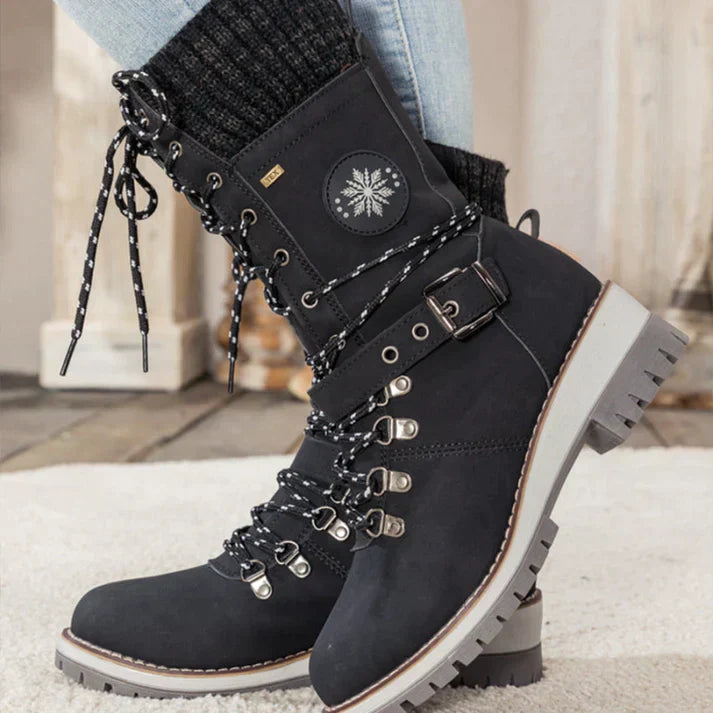 Waterdichte kniehoge sneeuwlaarzen - duurzame winterfootwear voor dames