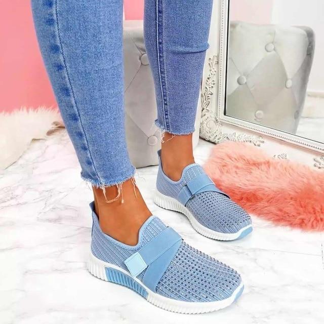 Dames slip-on sneakers - luchtige en lichtgewicht casual schoenen