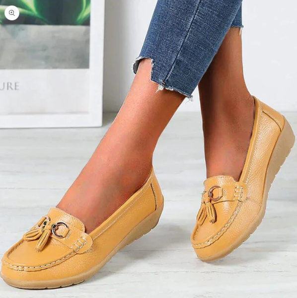 Dames casual loafers - comfortabele schoenen voor dagelijks gebruik - trendy instappers met zachte zool