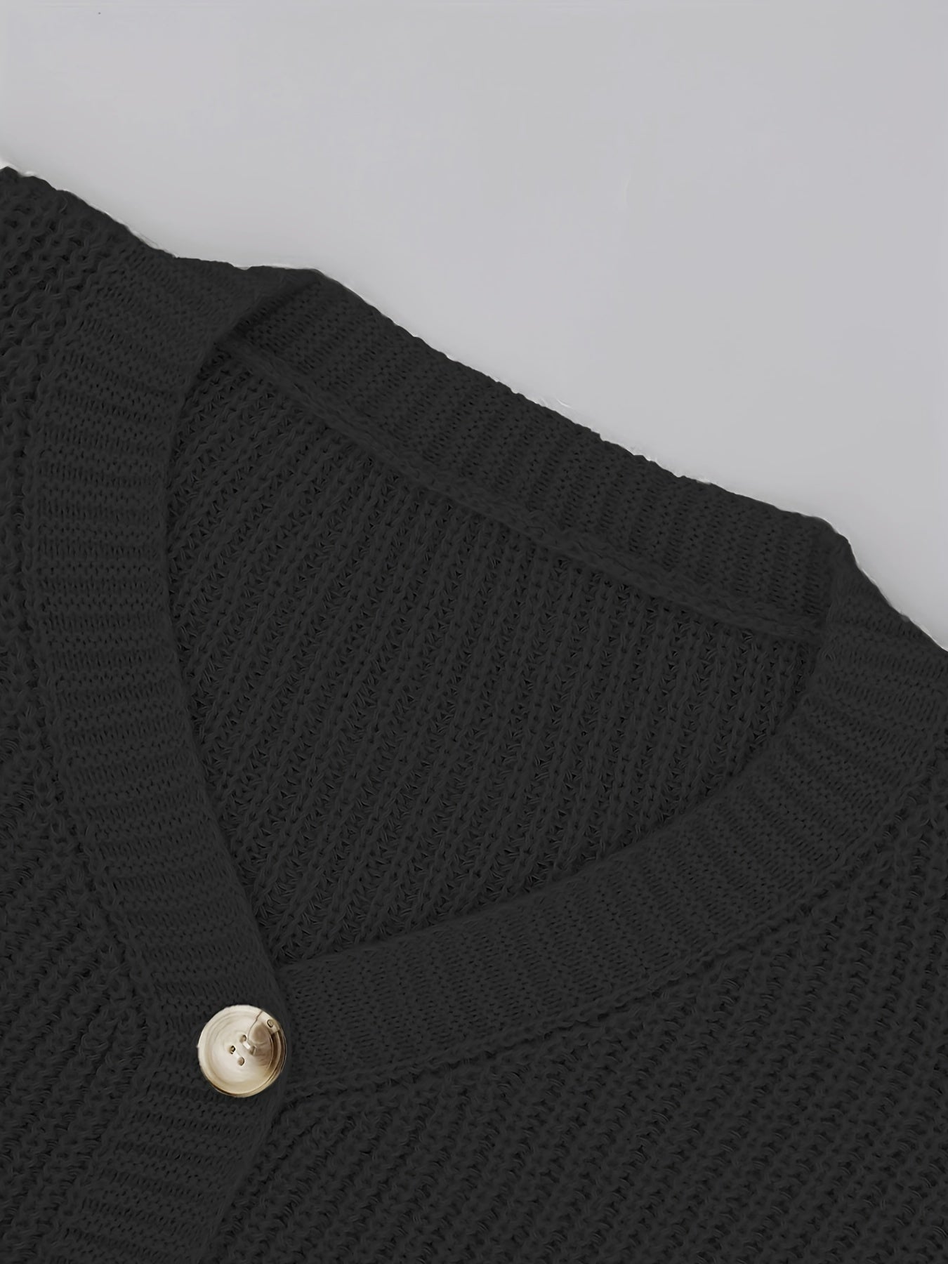 Gebreide cardigan - vrouwelijke chunky knit button-up sweater