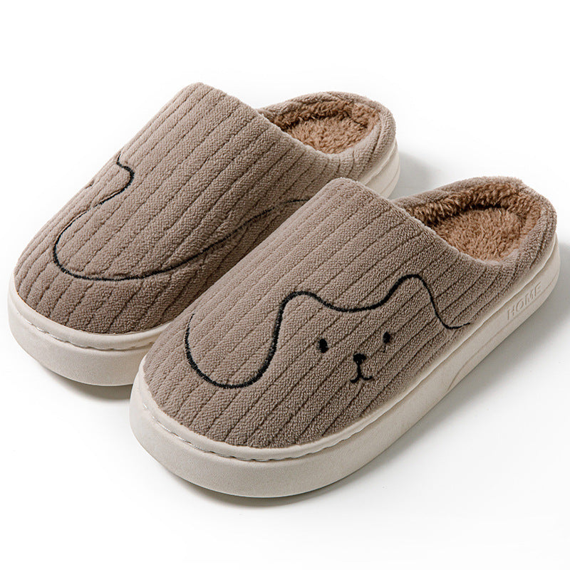 Warme pantoffels - dames huis slippers met schattig dierenmotief en zachte voering - Bakkermode.nl