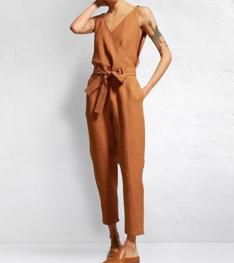 Dames jumpsuit - elegante wikkelontwerp voor een dagelijkse chique stijl