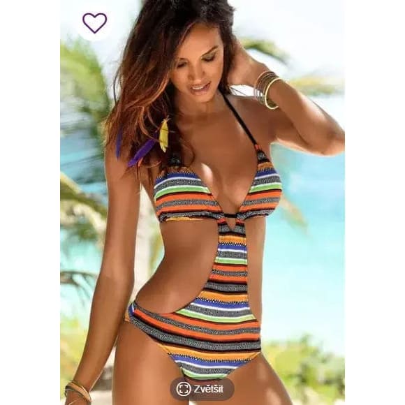 Sexy uitgesneden monokini met lage rug - Bakkermode.nl