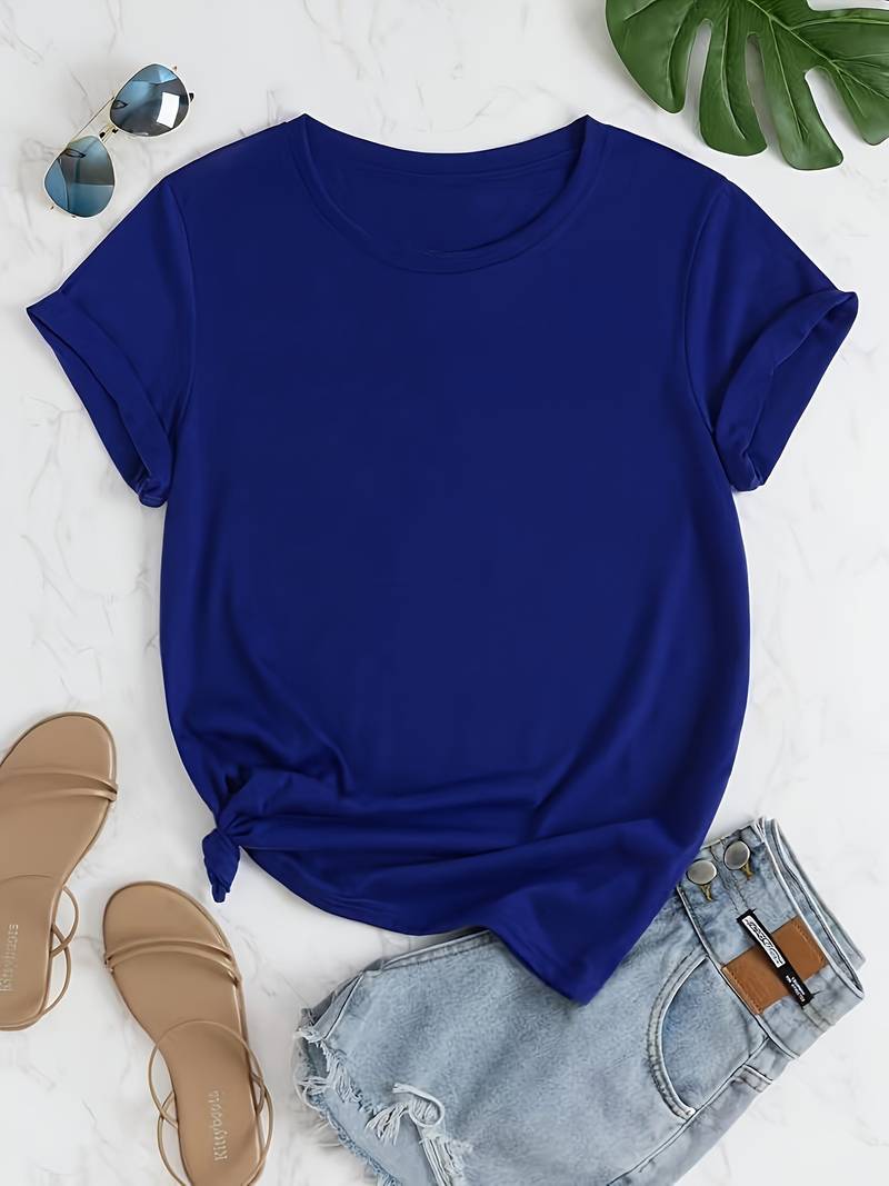Dames t-shirt met relaxte pasvorm - zachte stof voor casual dagen