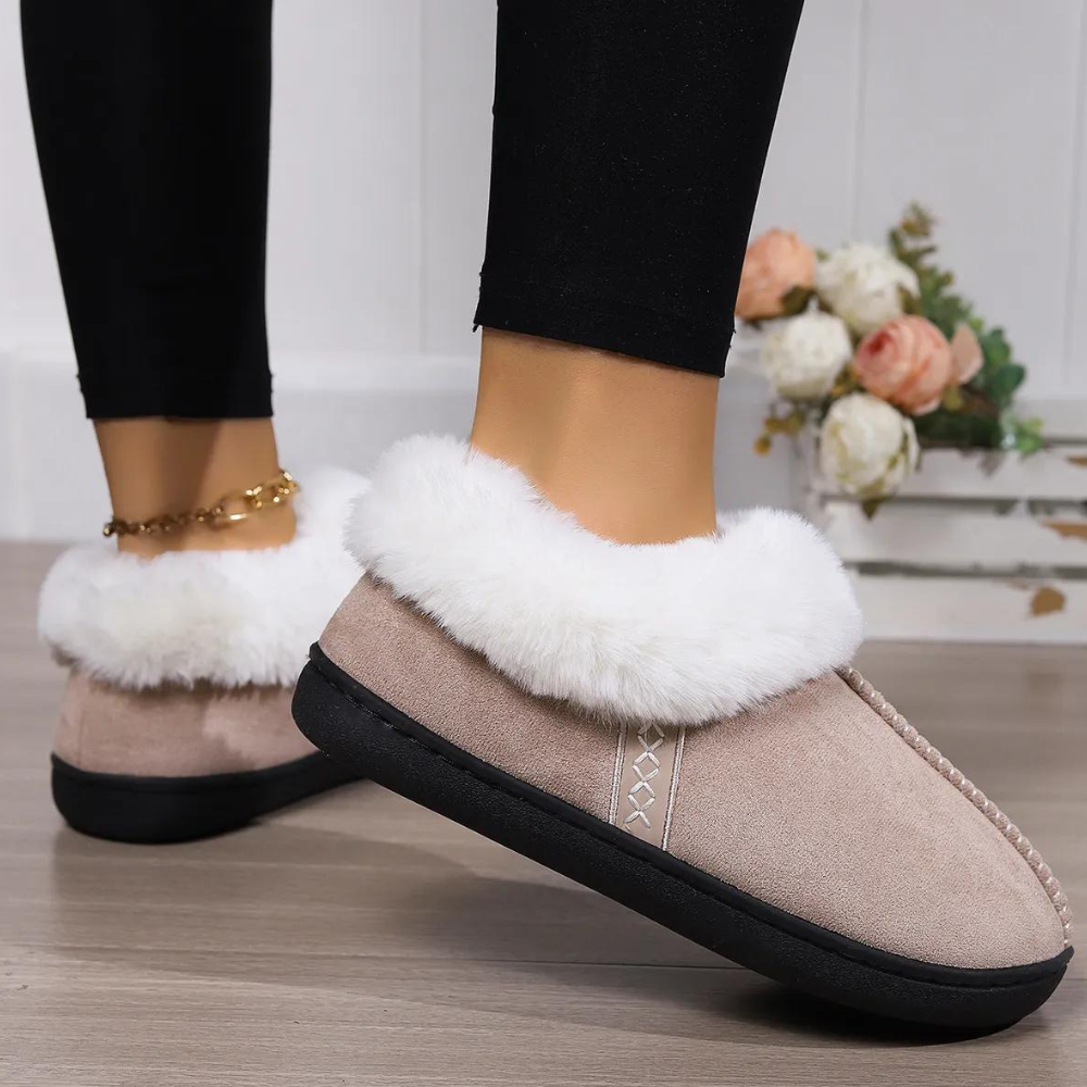 Dames slippers - warme en zachte binnenschoenen