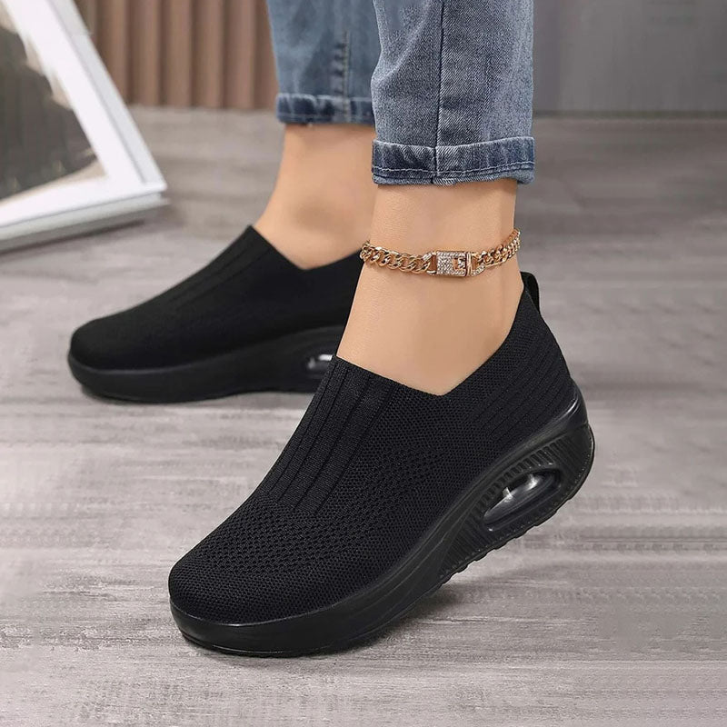 Slip-on sneakers - gezellige dames luchtkussen schoenen