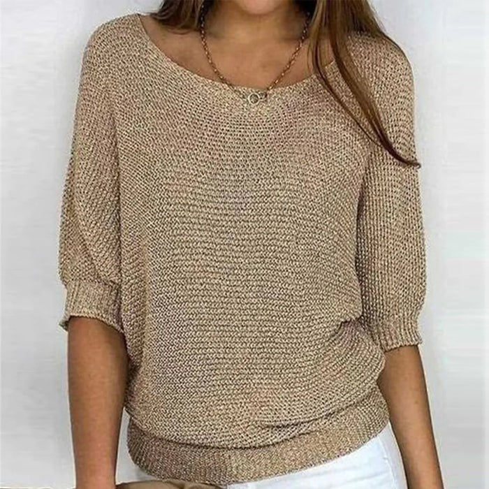 Gebreid trui - stijlvolle dames sweater - Bakkermode.nl