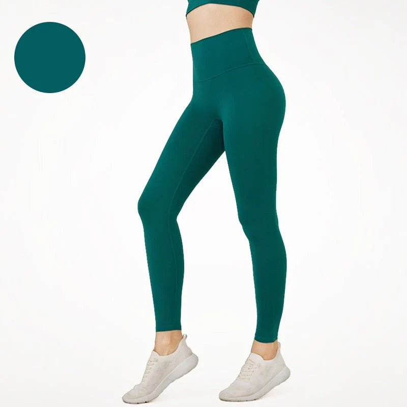 Yoga leggings - hoge taille dames sportbroek met zijzakken