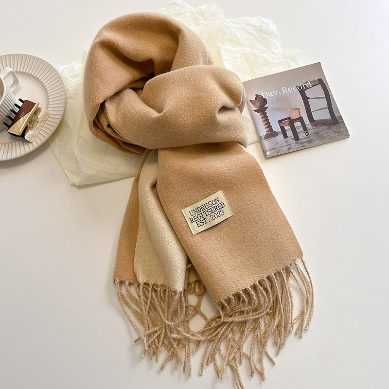 Verzorgende dubbelzijdige sjaal - luxe cashmere-gevoel dameswrap - Bakkermode.nl