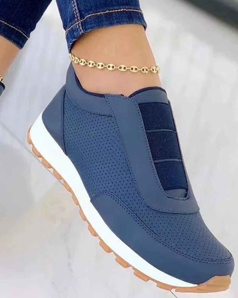 Dames slip-on sneakers - ademende casual schoenen