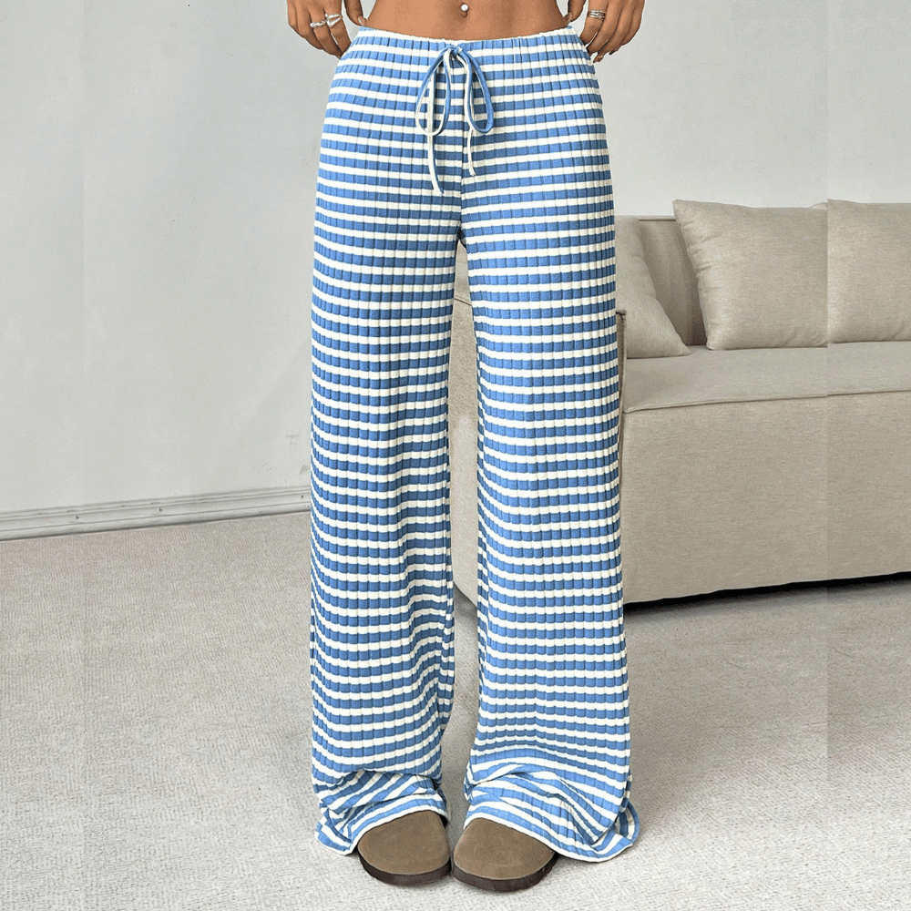 Dames sweatpants - zachte loungebroek met wijde pijpen voor casual dagen