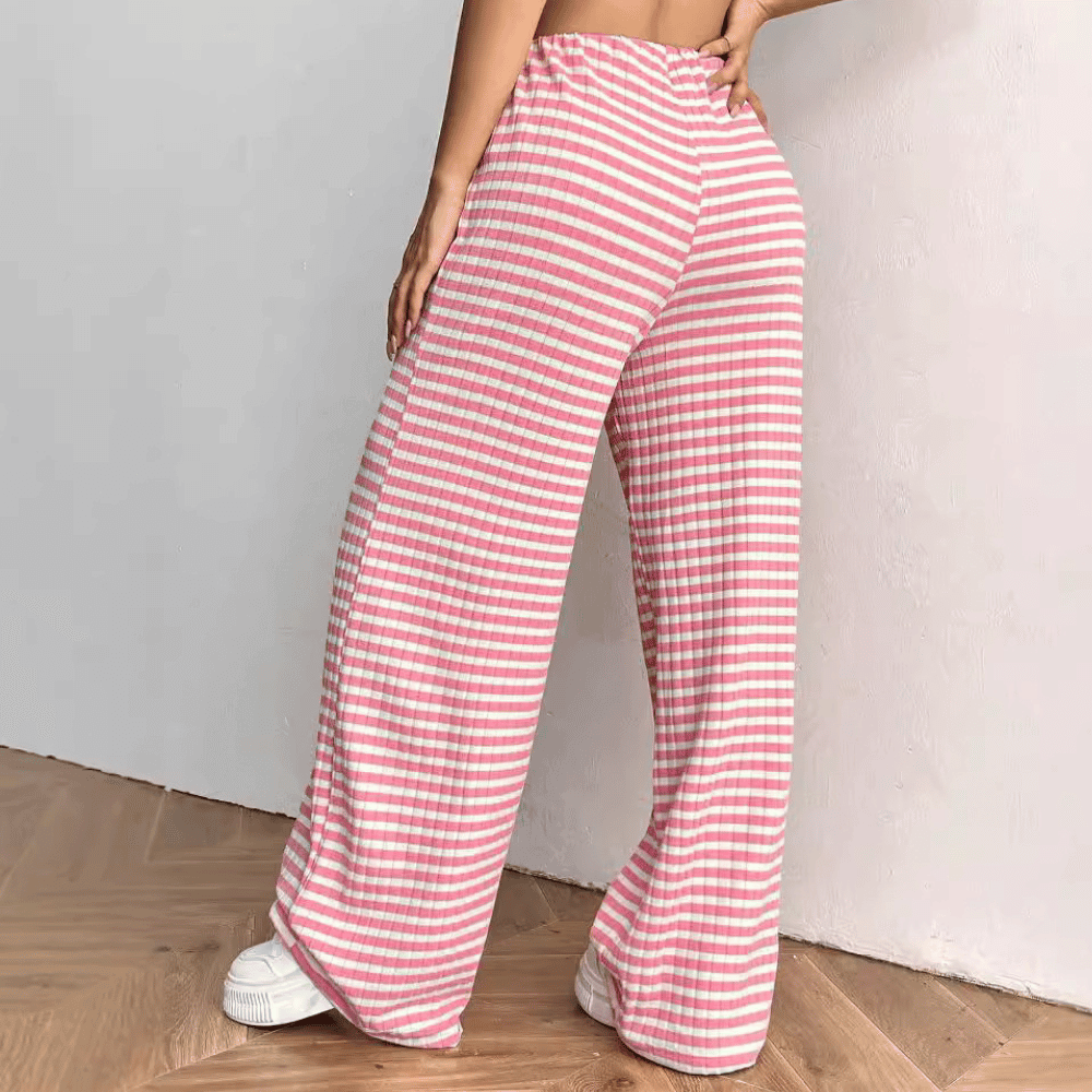 Dames sweatpants - zachte loungebroek met wijde pijpen voor casual dagen