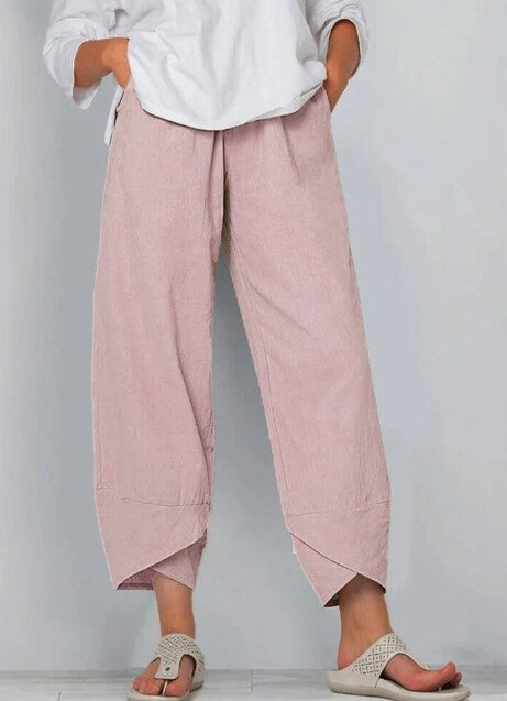 Dames losse fit broeken - linnen broek voor dagelijks gebruik