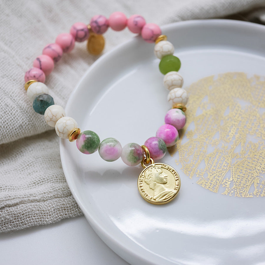 Beaded armband - trendy edelsteen damesaccessoire