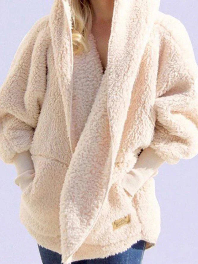 Gezellige faux fur cardigan - oversized damesjas - Bakkermode.nl