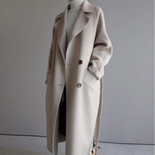 Lange trenchcoat - elegante oversized damesjas