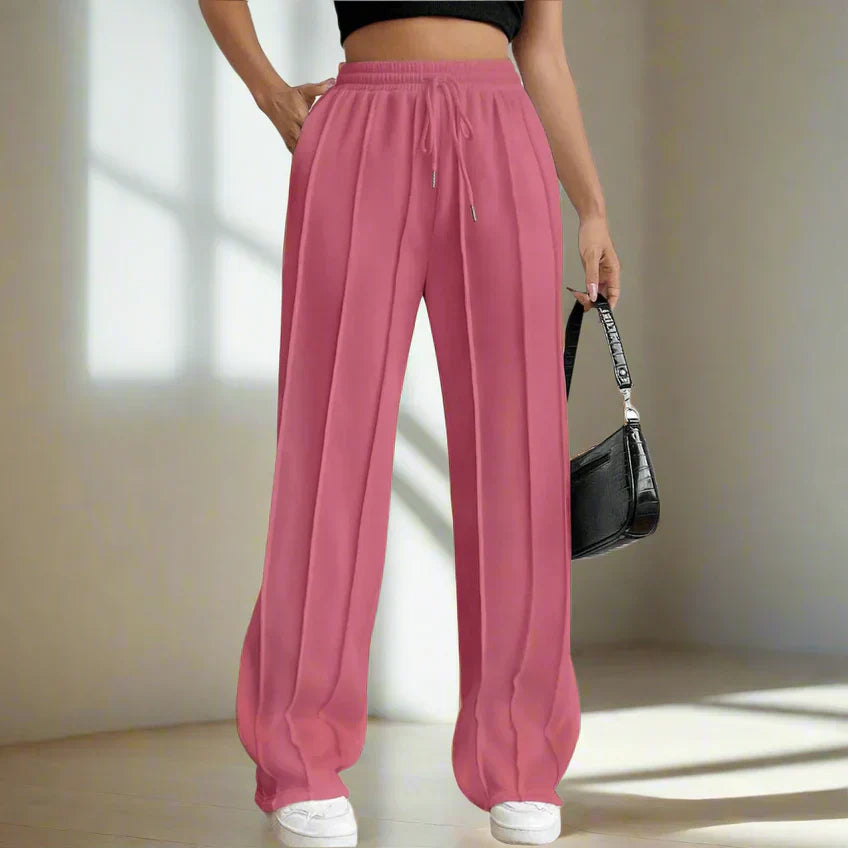 Dames hoge taille broek relaxed fit - veelzijdige casual stijl voor elke dag