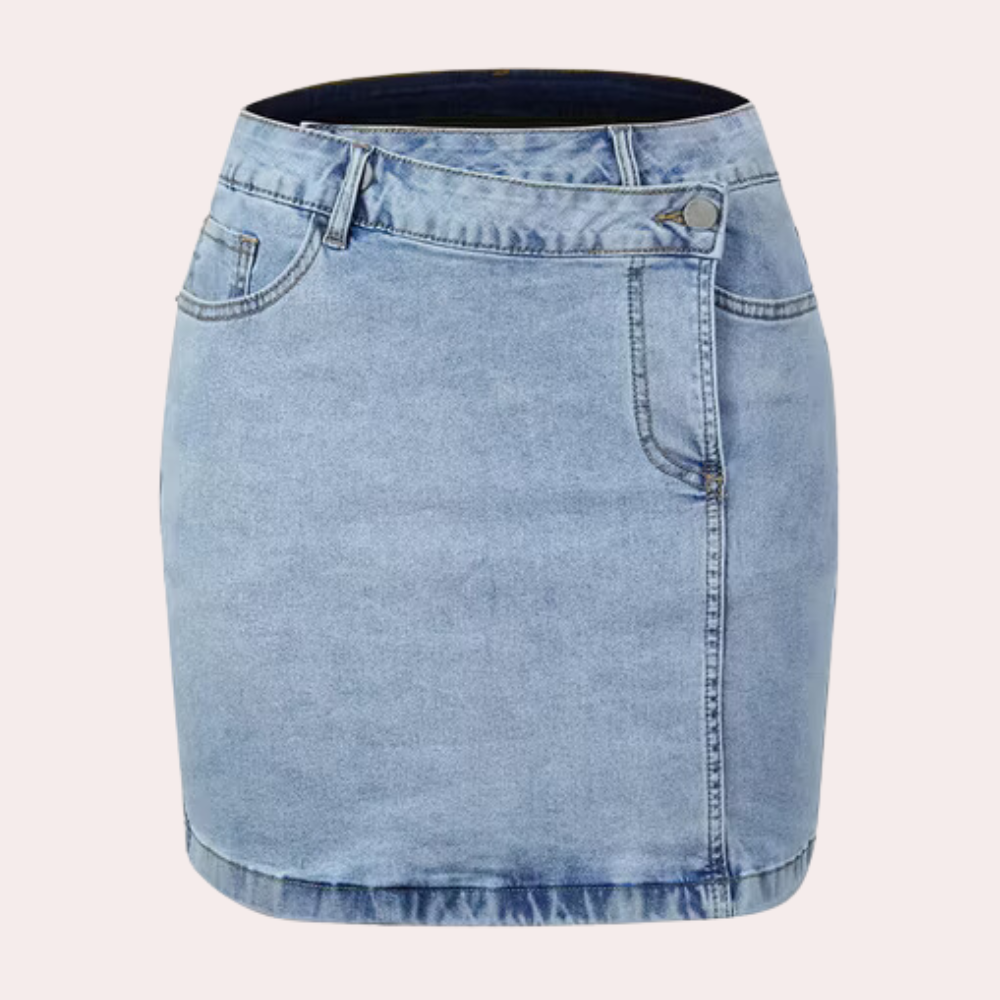 Denim rok - klassieke blauwe minirok voor dames