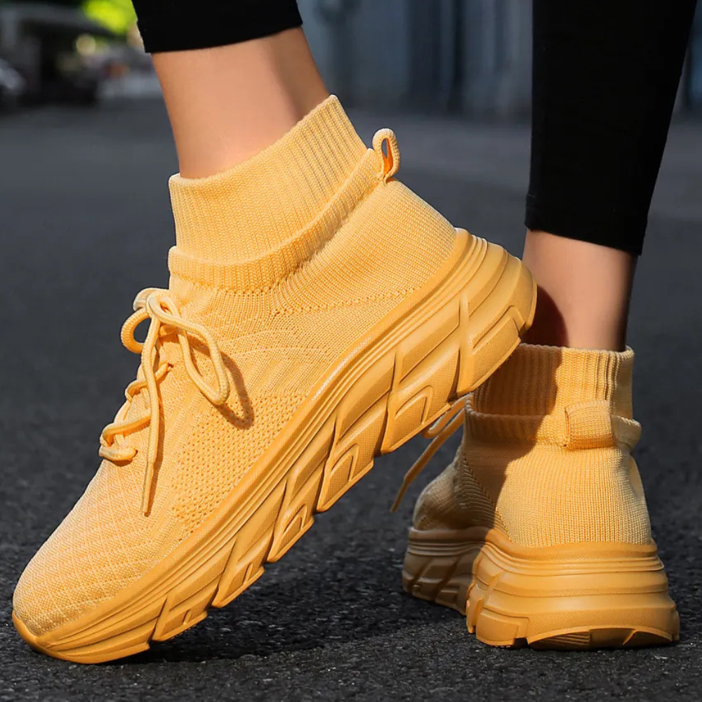 Dames gebreide sok trainers - ademend lichtgewicht schoeisel voor dagelijks gebruik