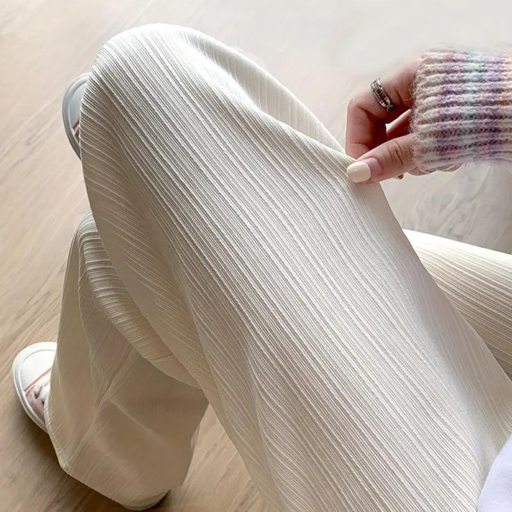 Dames wijde pijpen sweatpants - zachte stretchstof voor elke dag ontspanning