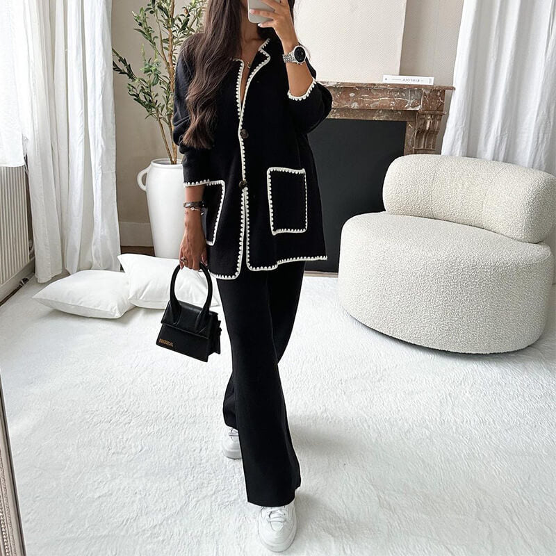 3-delige dames loungewear set - stijlvol en gezellig relaxoutfit, zachte stof voor casual gebruik