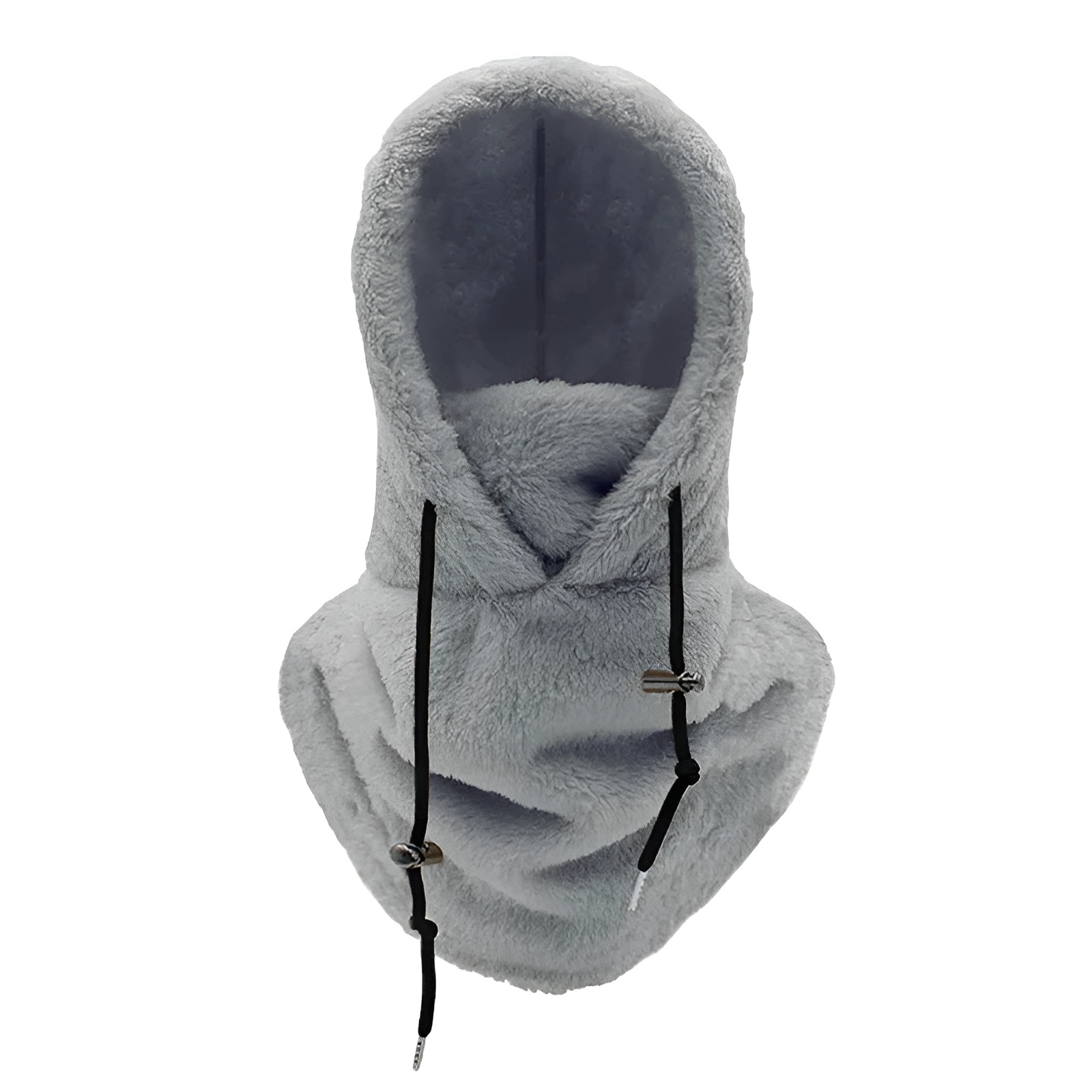 Fleece snood met capuchon - warme dames winter sjaal