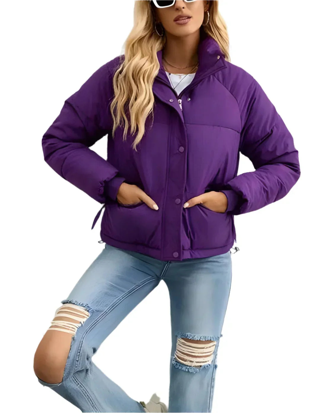 Dames pufferjack - lichte gewatteerde jas voor chique winterlook